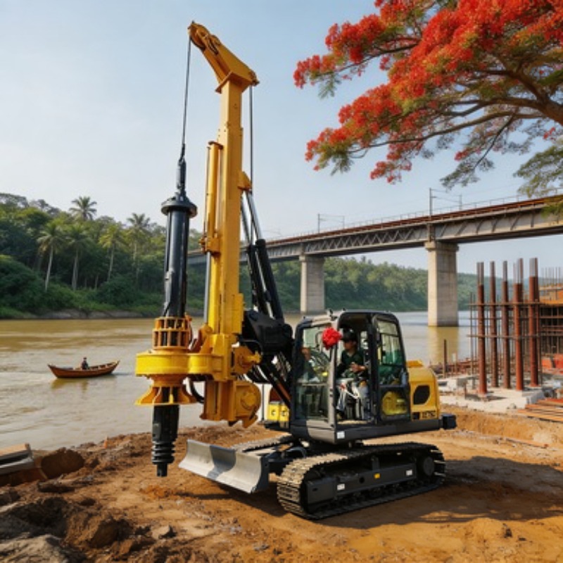 Heavy Equipment Drilling Rig - 헤비듀티 로터리 드릴링 장비 크롤러형 드릴링