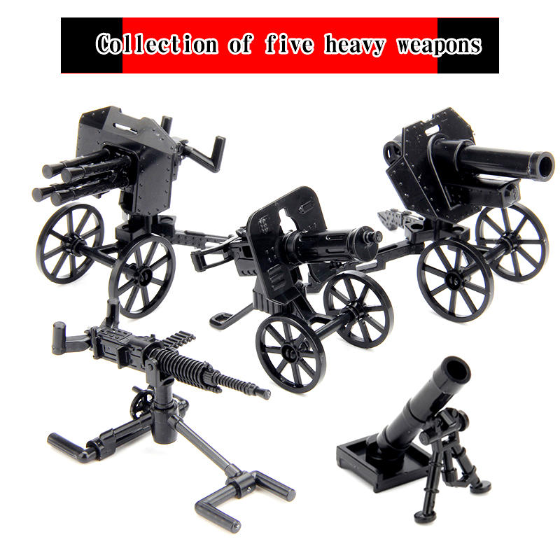 MOC 군사 장비 시리즈 2차 세계대전 중기관총 조립  - Heavy Equipment Certificate 리뷰 및 가격