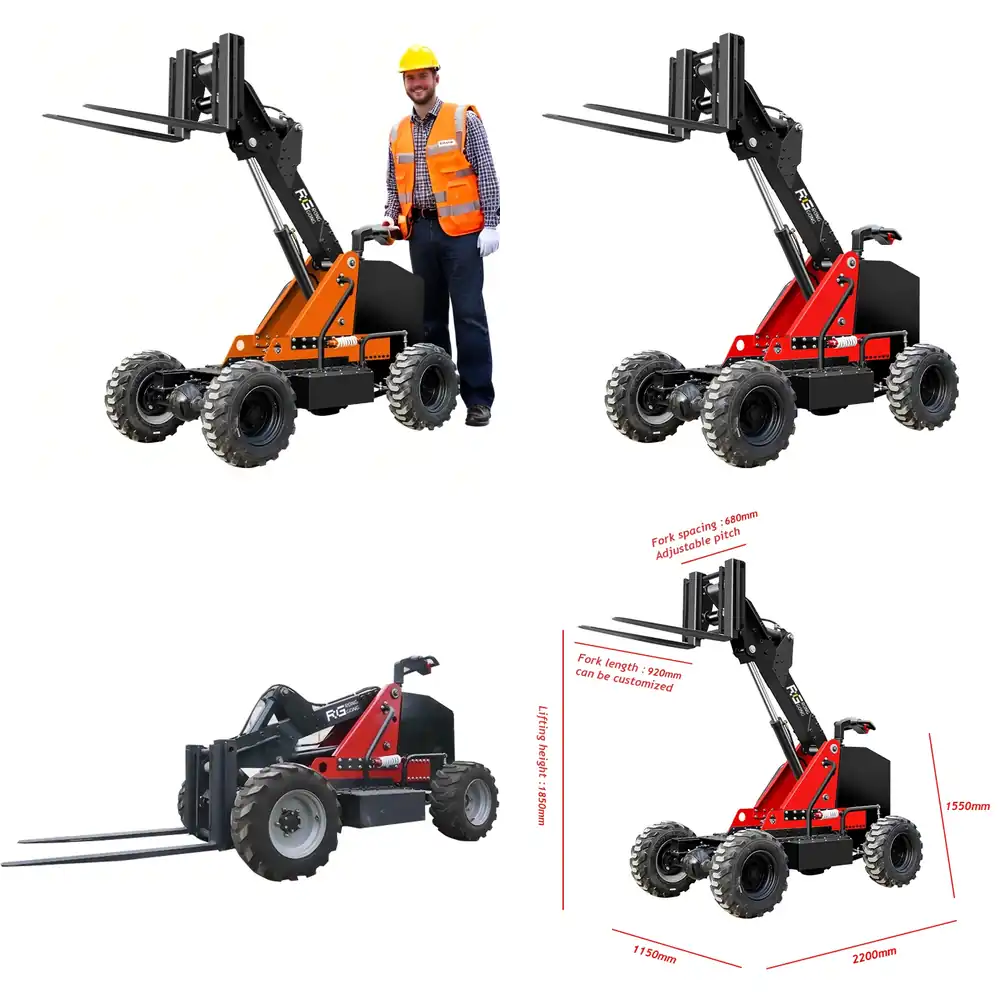 1톤 1.5톤 CE 4륜 구동 농장용 미니 전기 지게차 - Electric Forklift 리뷰 및 가격