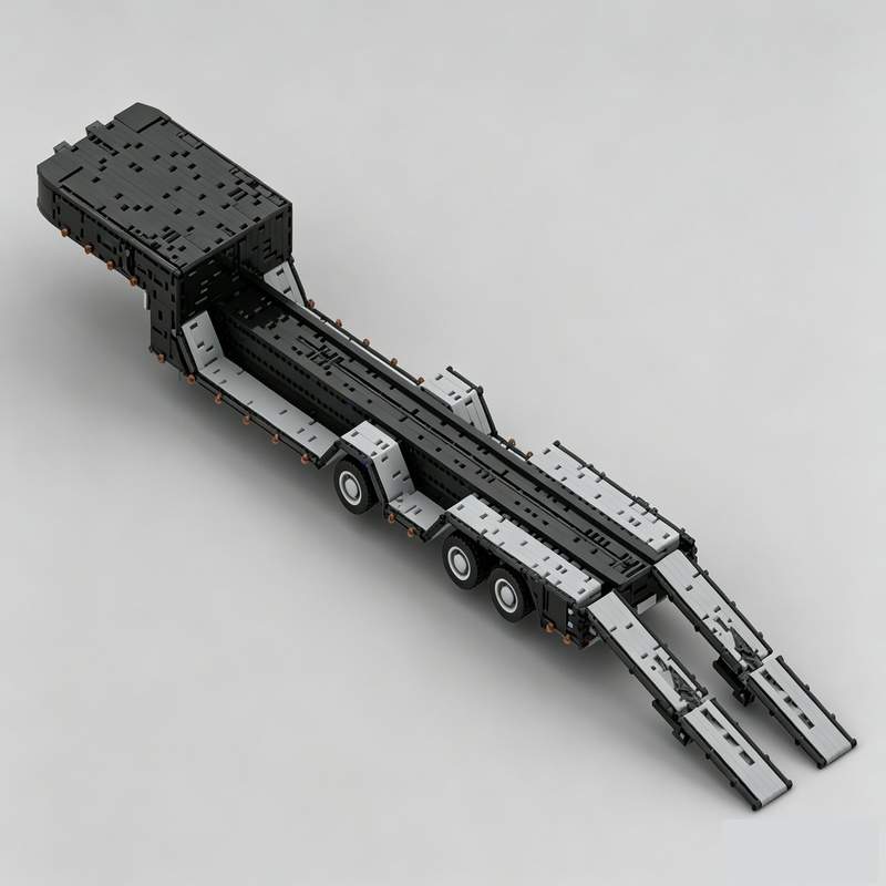 3931파츠 로우보이 트레일러 중장비 운송 모델 MOC - Heavy Equipment Certificate 리뷰 및 가격